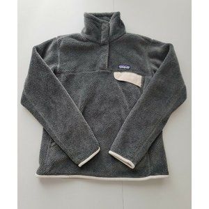 Patagonia Women's Polartec Re-Tool Snap-T Fleece Pullover Dark Gray Size Small